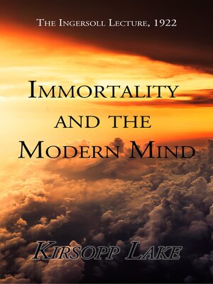 cover image of Immortality and the Modern Mind